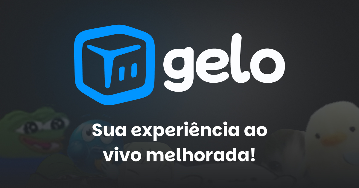 Identidade visual do Gelo em fundo escuro